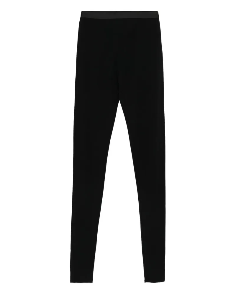 forte_forte Leggings mit hohem Bund - Schwarz Schwarz