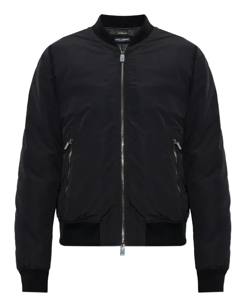 Dolce & Gabbana padded bomber jacket - Schwarz Schwarz