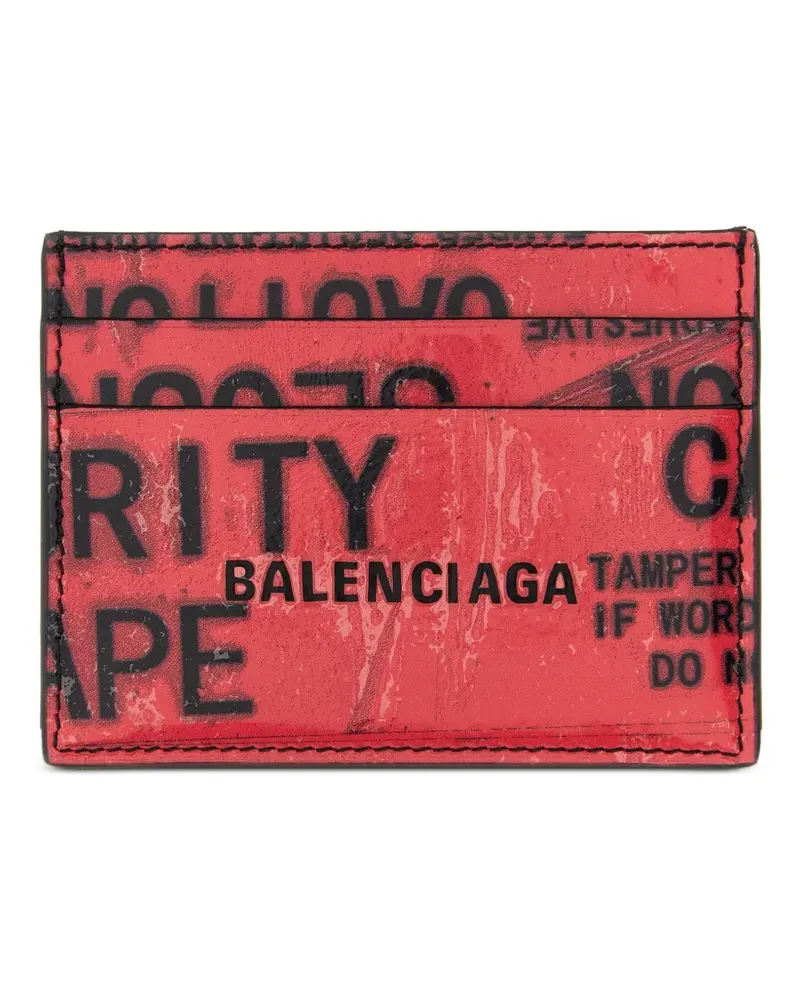 Balenciaga Tape Type Kartenetui - Rot Rot