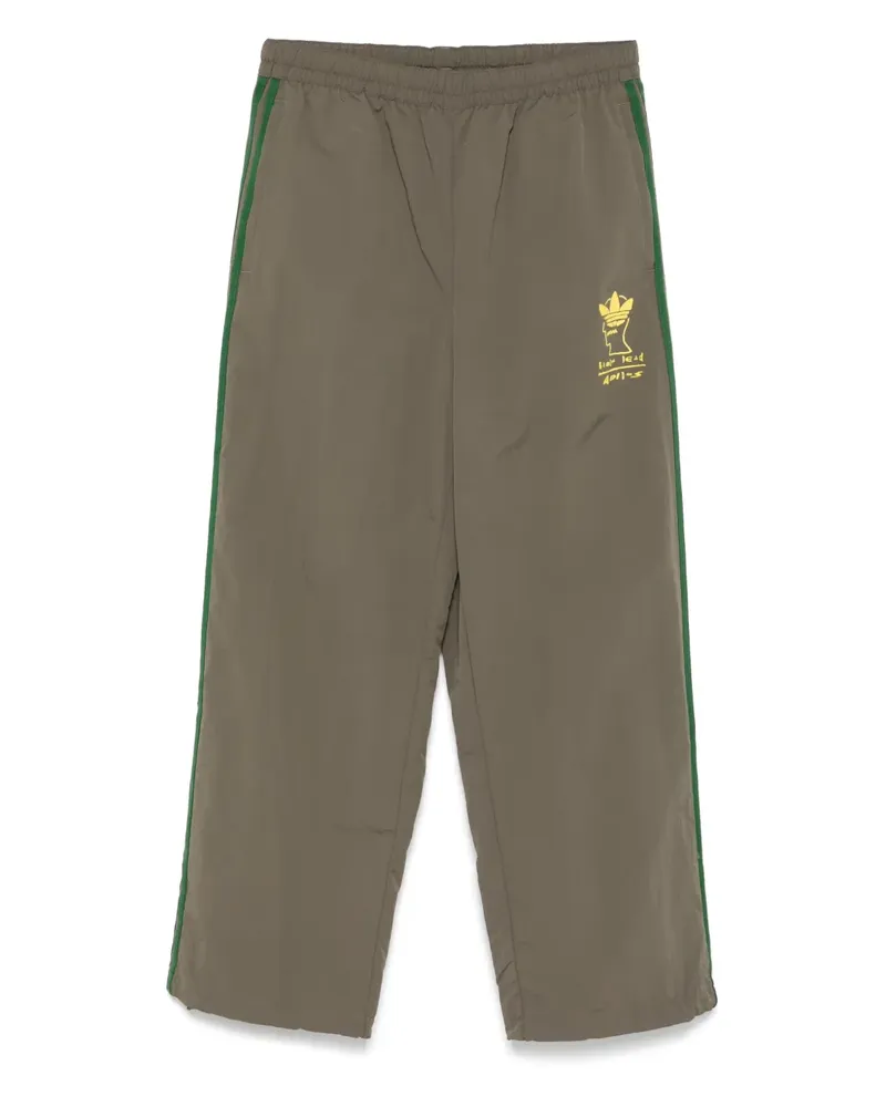 adidas x Brain Dead Hose mit beflocktem Logo - Grün Grün