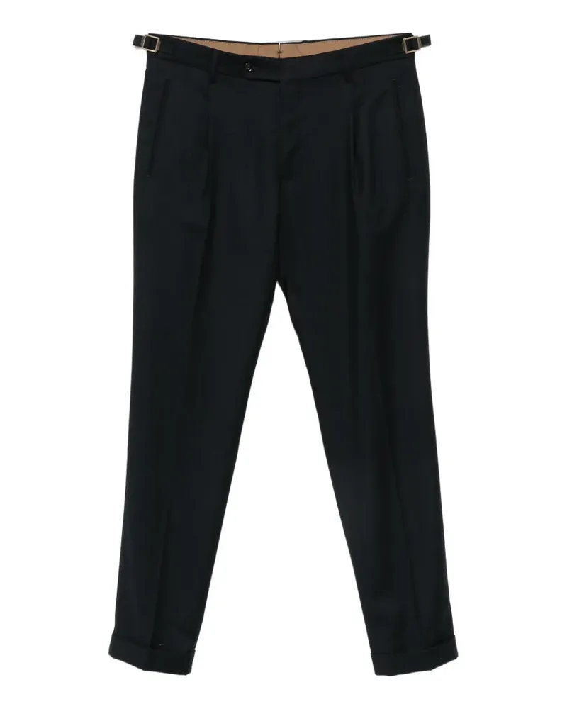 Berwich Retrolong Hose mit Gürtelschlaufen - Blau Blau
