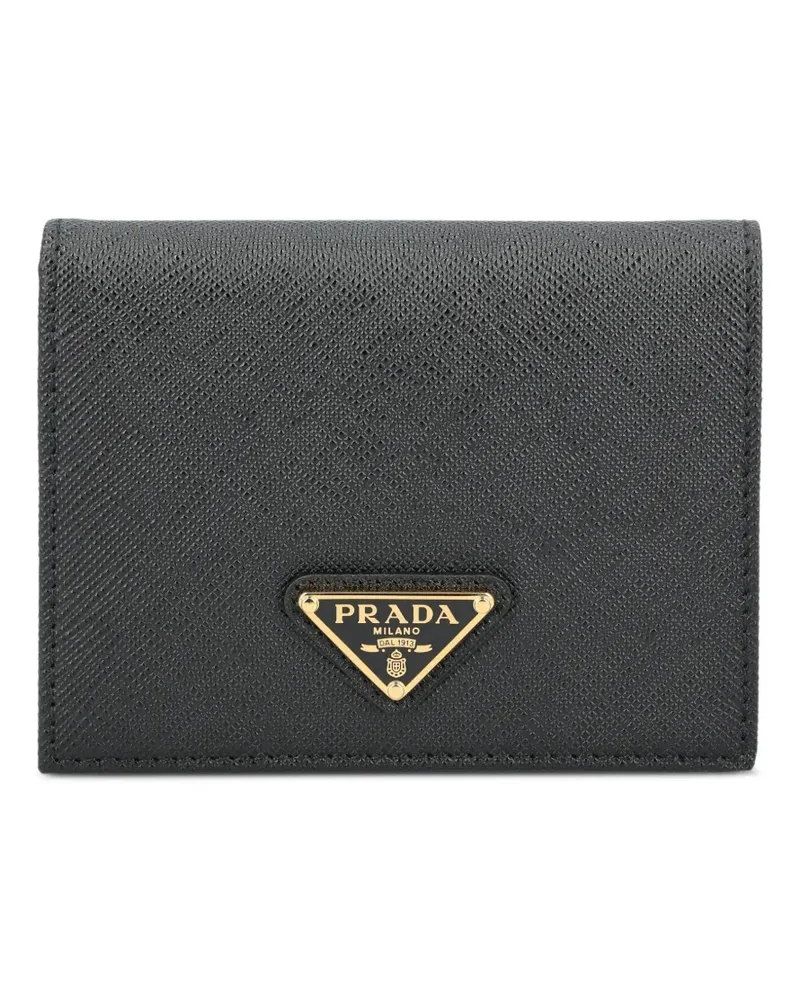 Prada small Saffiano-leather wallet - Schwarz Schwarz