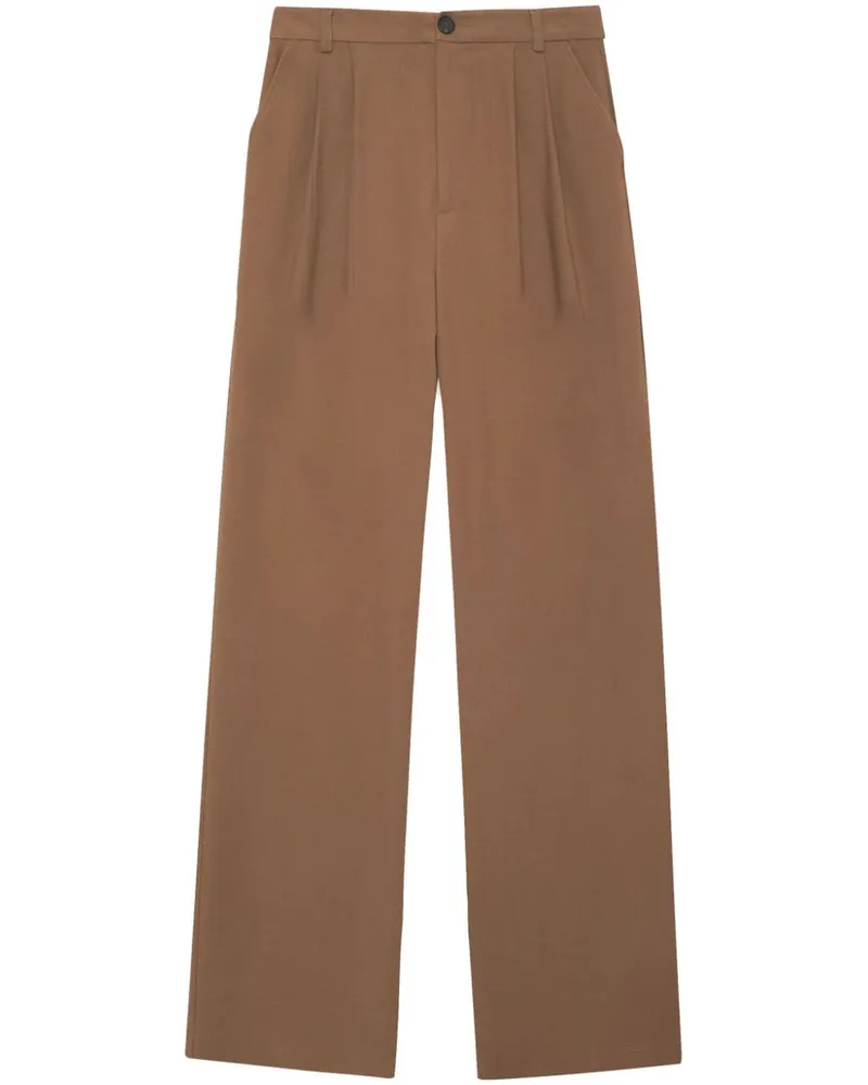 Anine Bing Carrie Bundfaltenhose - Braun Braun