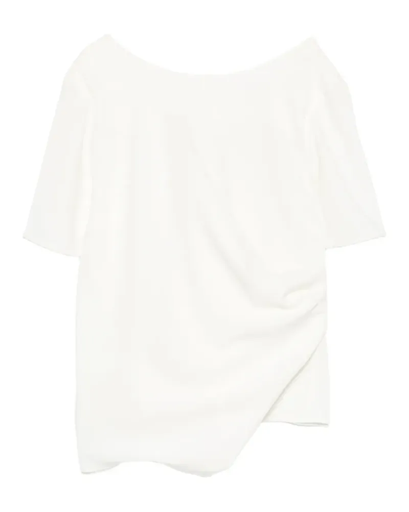 Kaos draped asymmetric-hem blouse - Weiß Weiß