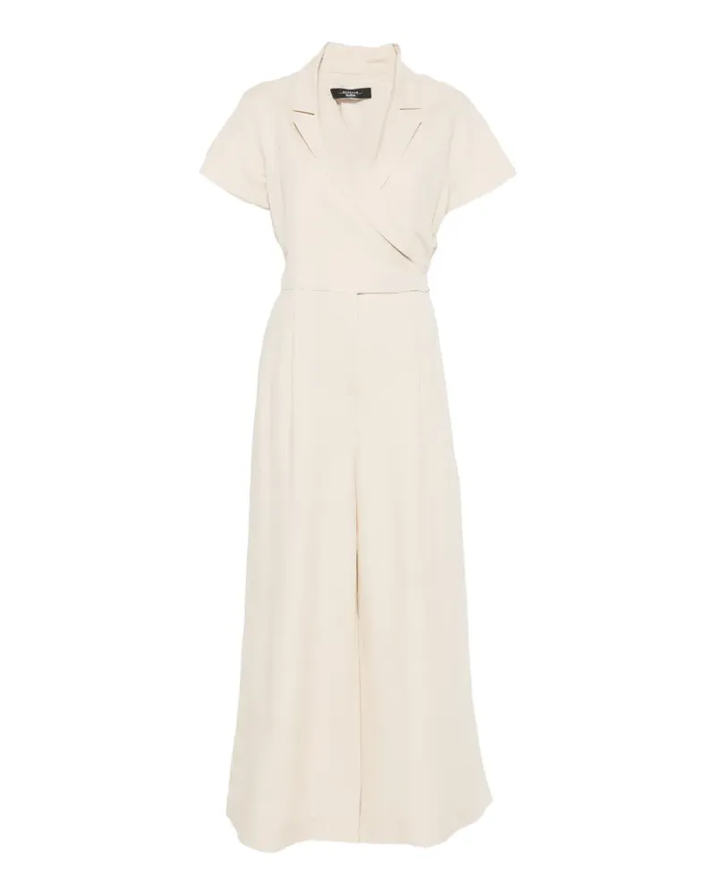 Max Mara Gewickelter Culottes-Jumpsuit - Nude Nude