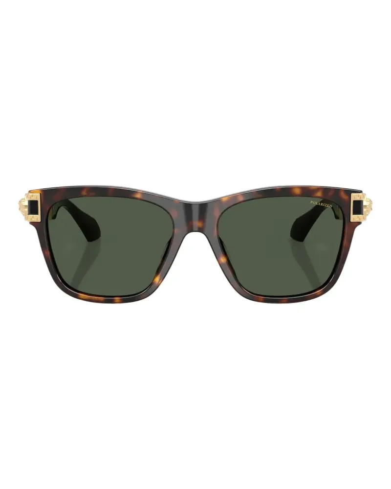 Versace Sonnenbrille mit Medusa-Schild - Braun Braun
