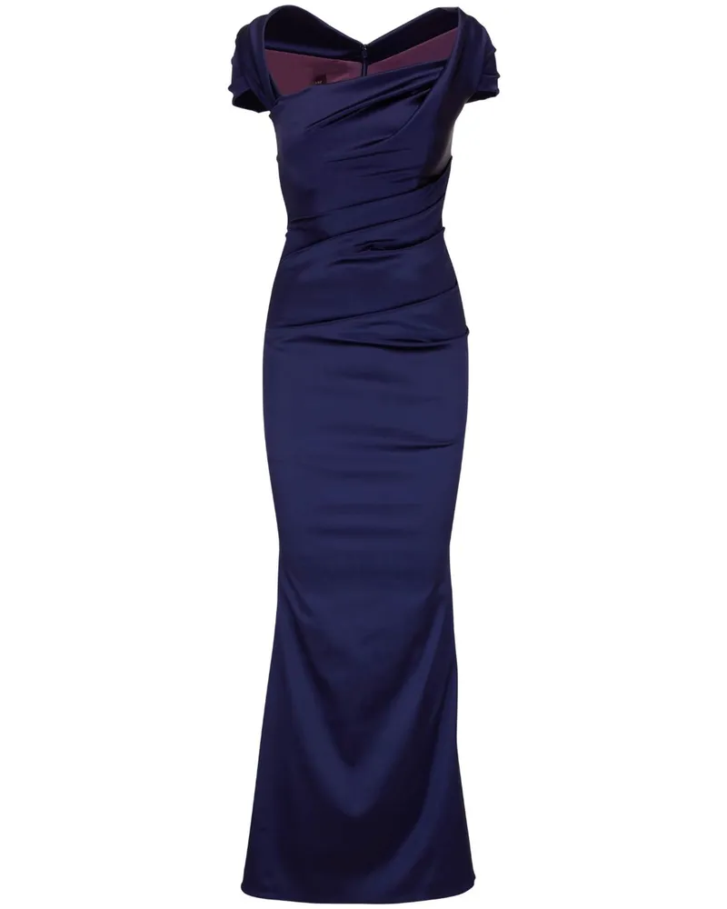 Talbot Runhof Kleid mit Glanzoptik - Blau Blau