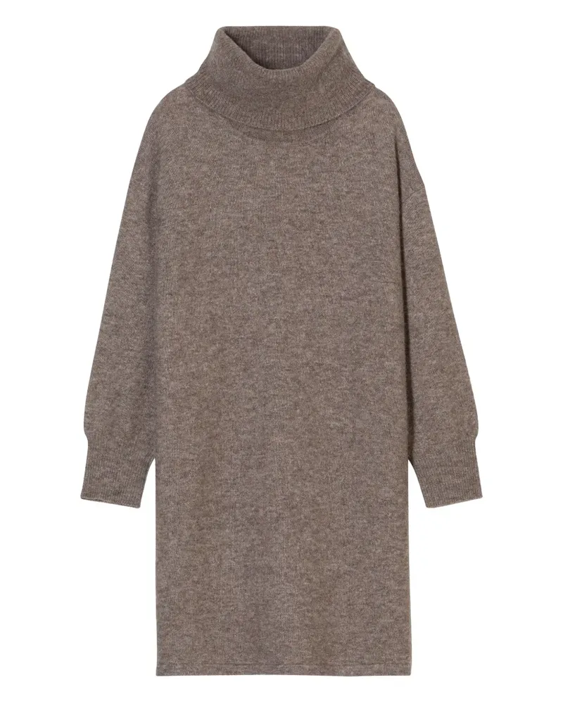 Closed Langärmeliges Midikleid mit Rollkragen - Braun Braun
