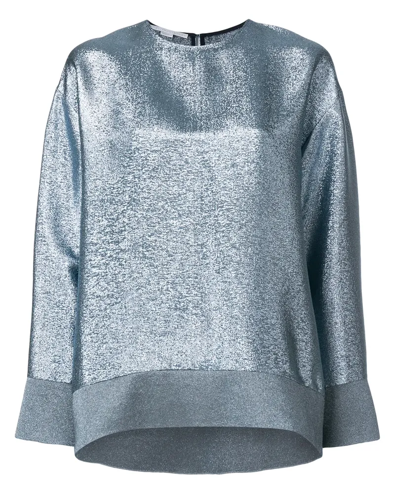Stella McCartney Oberteil mit Metallic-Effekt - Blau Blau