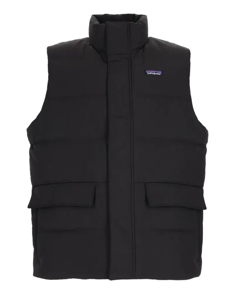 Patagonia quilted logo-patch gilet - Schwarz Schwarz