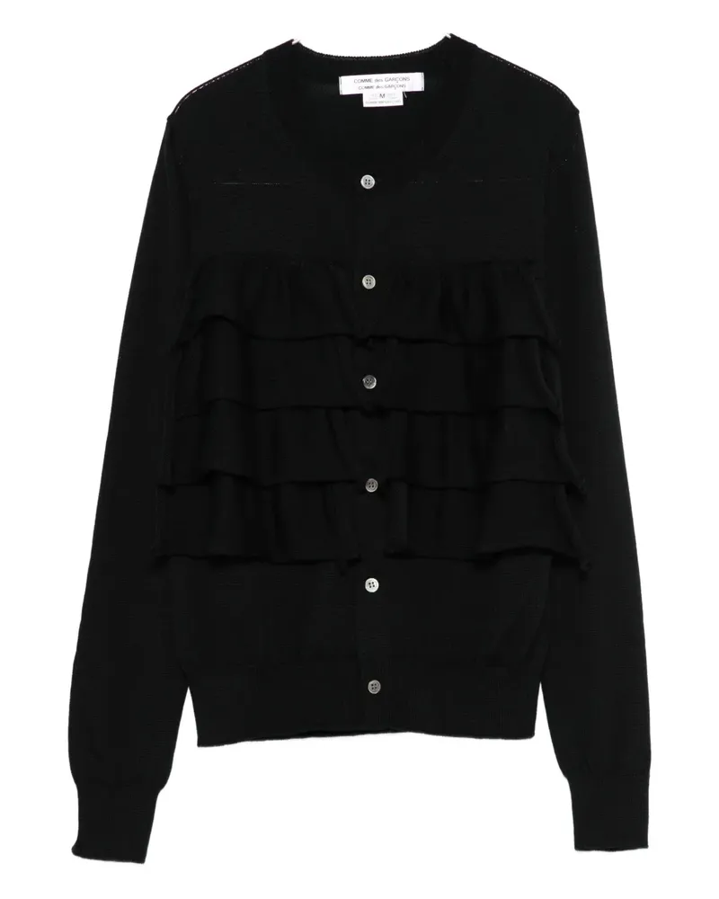 Comme des Garçons layered-ruffle cardigan - Blau Blau