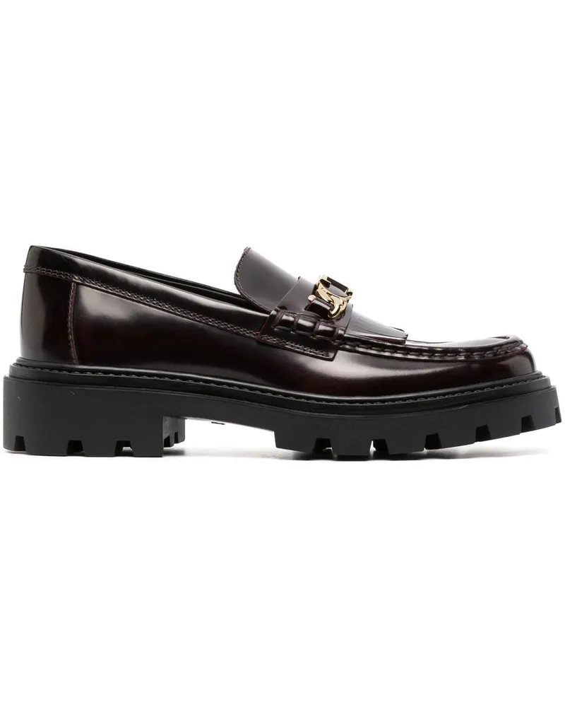 TOD'S Loafer mit Fransen - Rot Rot