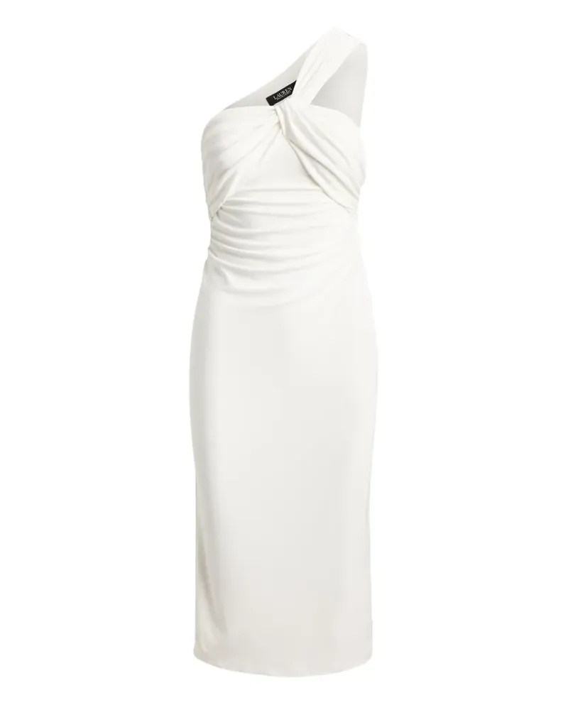 Ralph Lauren twist-front one-shoulder midi dress - Nude Nude