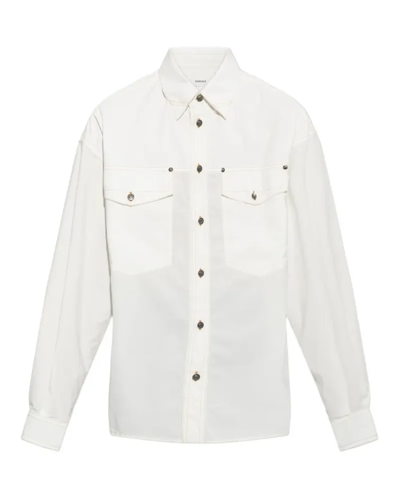 Versace Medusa flap-pocket shirt - Weiß Weiß