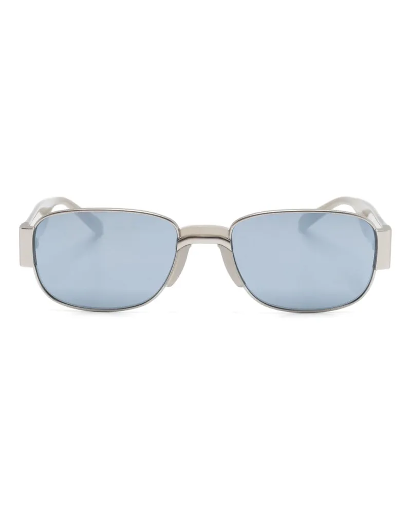 Linda Farrow Sonnenbrille mit eckigem Gestell - Silber Silber