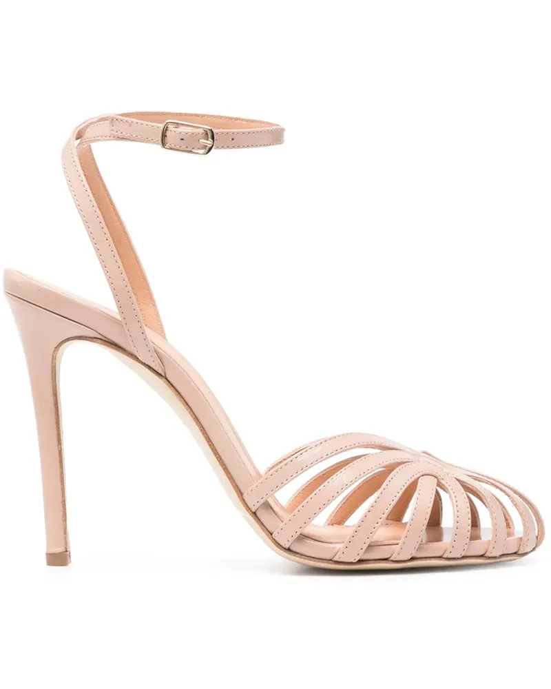 The Seller Sandalen aus Leder 100mm - Rosa Rosa