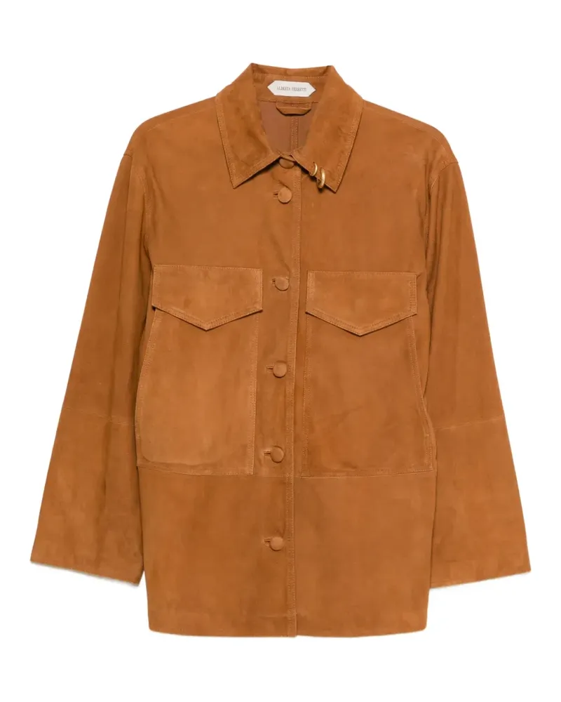 Alberta Ferretti Hemd mit Klappentasche - Braun Braun