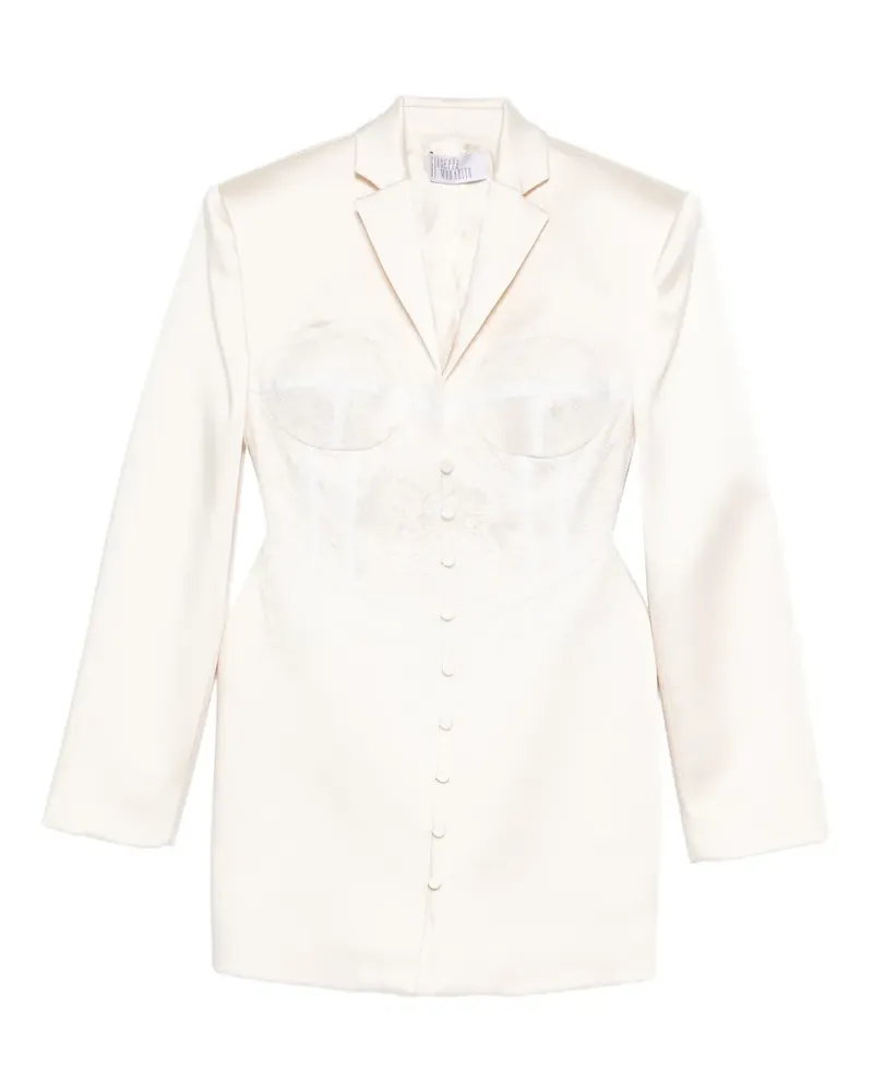 Giuseppe di Morabito lace-overlay jacket - Weiß Weiß