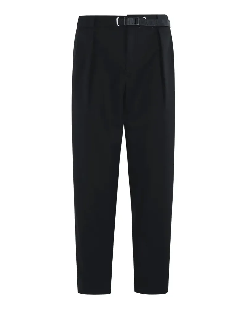PLAN C buckle-fastening pleated trousers - Schwarz Schwarz