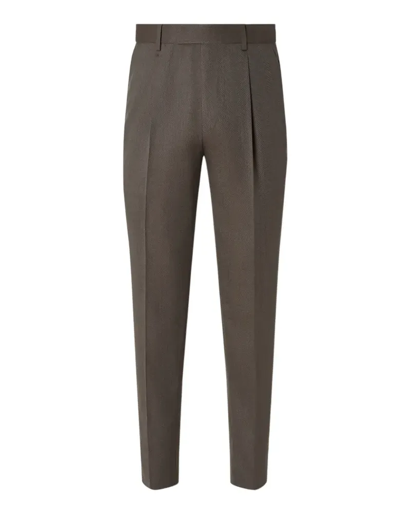Ermenegildo Zegna Plissierte Hose - Grau Grau
