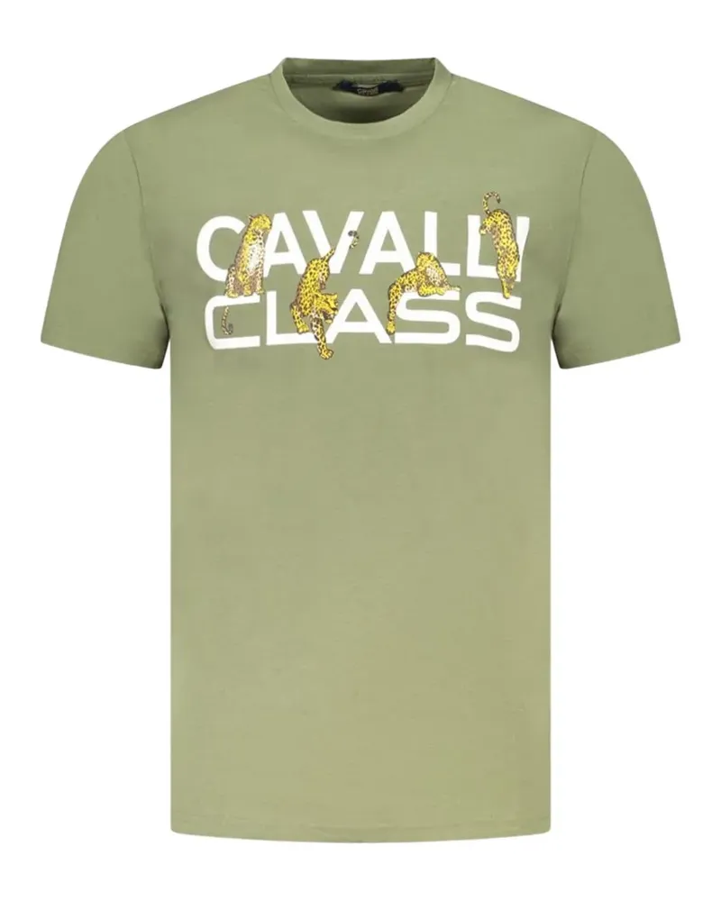 Roberto Cavalli print short-sleeve T-Shirt - Grün Grün