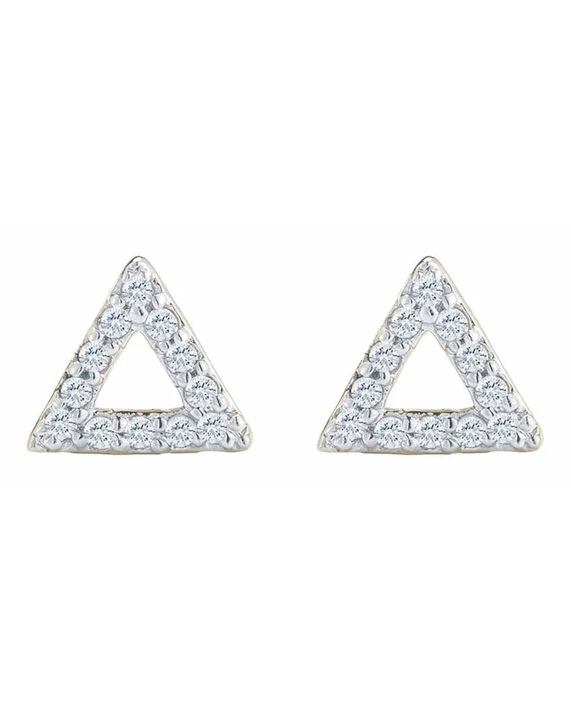MATEO 14kt Gelbgoldohrstecker mit Diamanten Gold