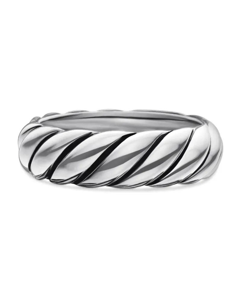 David Yurman Sculpted Cable Sterlingsilber-Ring (6mm Silber