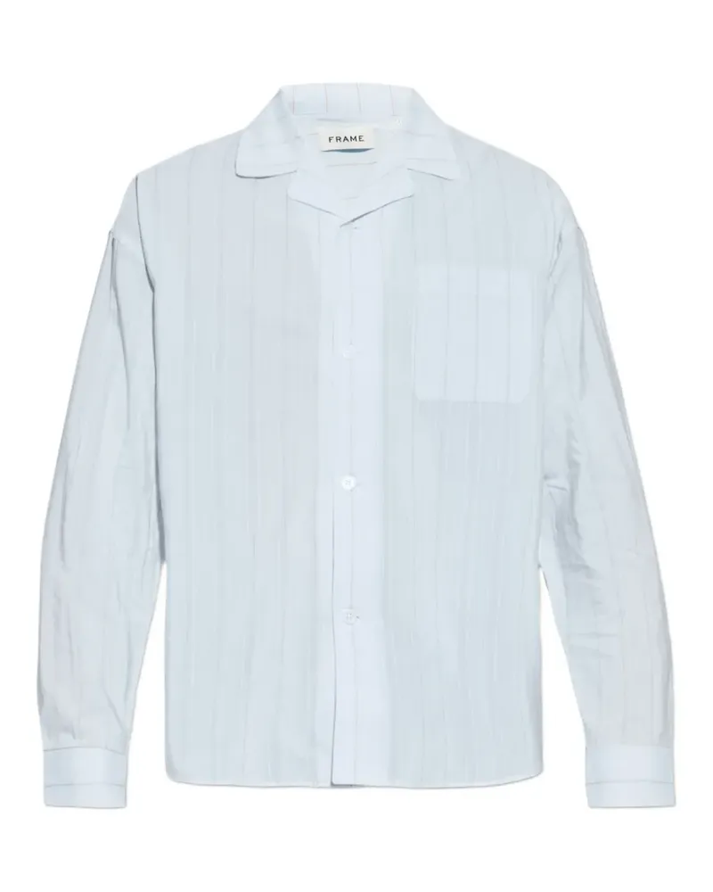 Frame Denim Gestreiftes Pyjama Hemd - Blau Blau