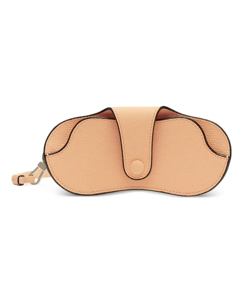 Valextra Brille mit Lederbesatz - Nude Nude
