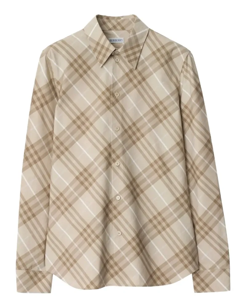 Burberry Hemd mit Karomuster - Nude Nude