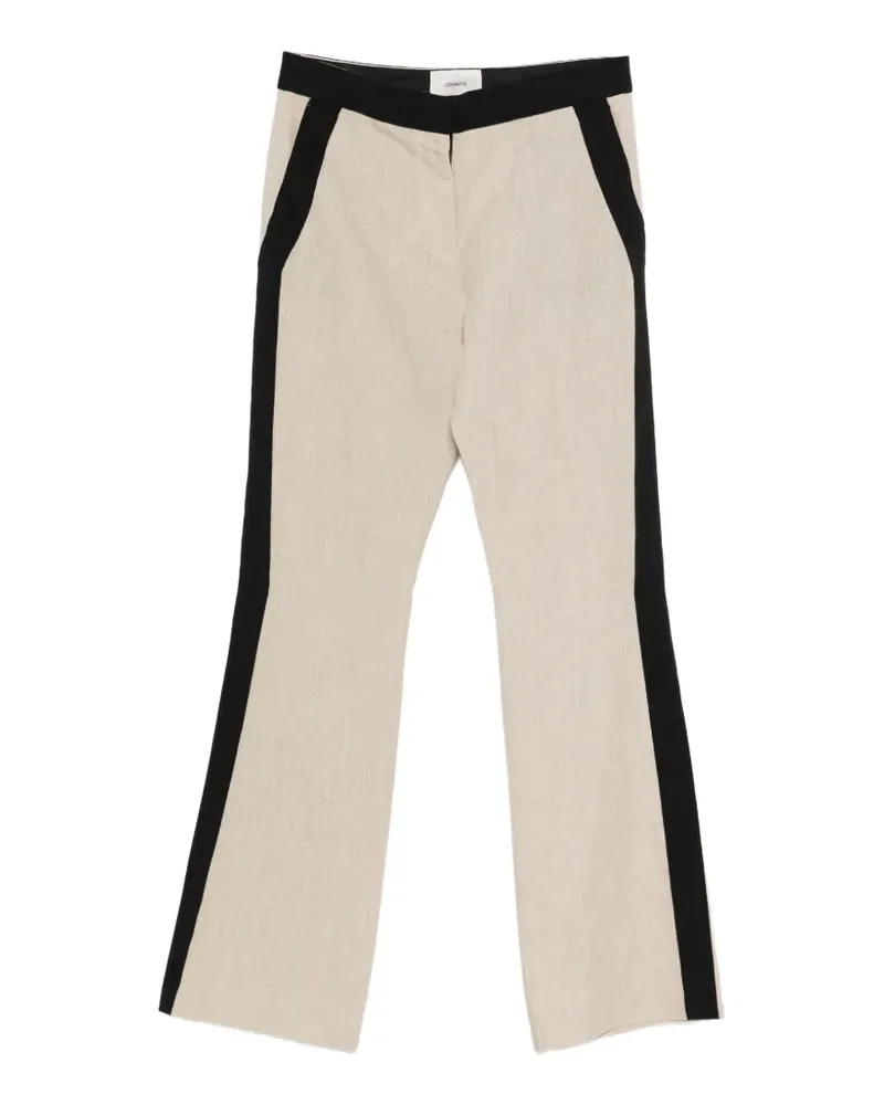 COPERNI contrasting-trim trousers - Nude Nude