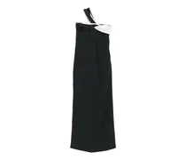 Verdrehtes Maxikleid - Schwarz