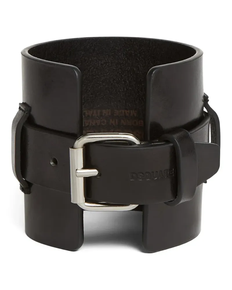 Dsquared2 Armband aus Leder - Schwarz Schwarz