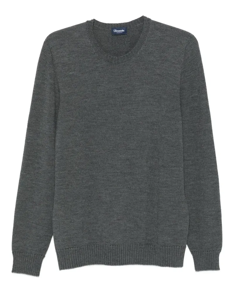 Drumohr  Pullover mit rundem Ausschnitt - Grau Grau