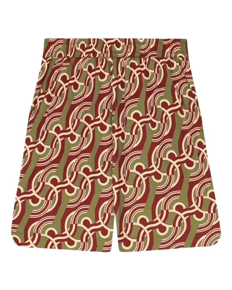 Drôle de Monsieur Chain Link Monogram swim shorts - Grün Grün