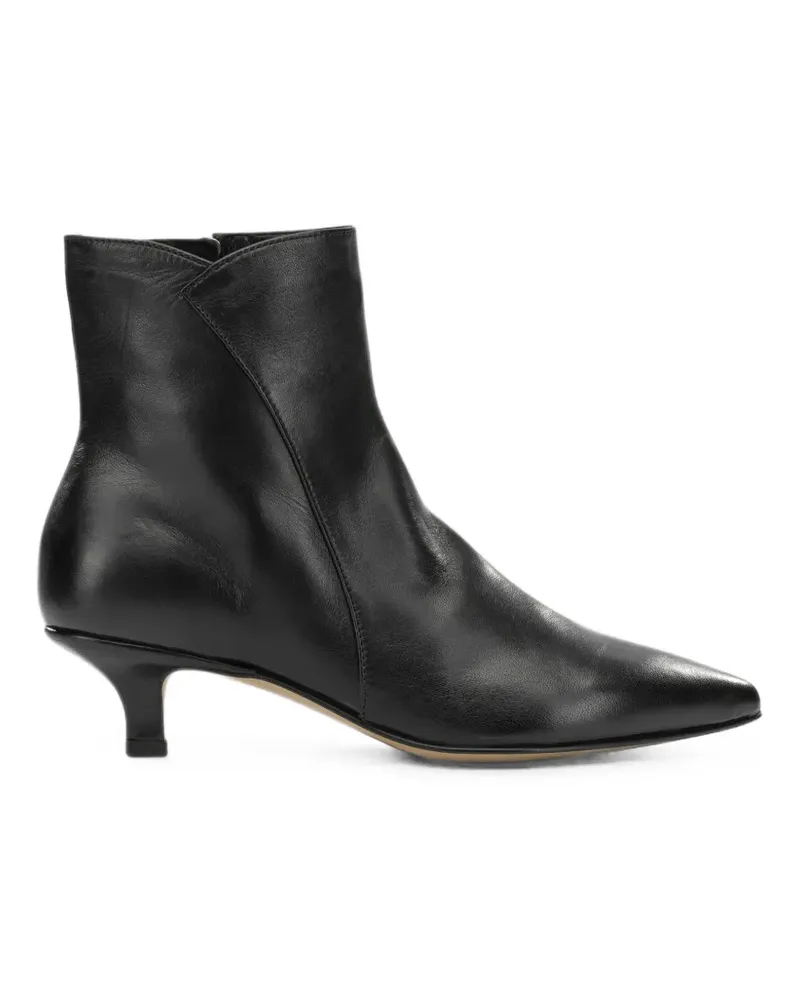 POMME D'OR pointed-toe leather ankle boots - Schwarz Schwarz