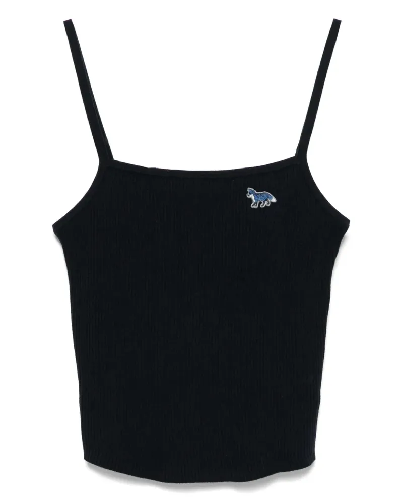 Kitsuné Tanktop mit Fuchs-Motiv - Blau Blau