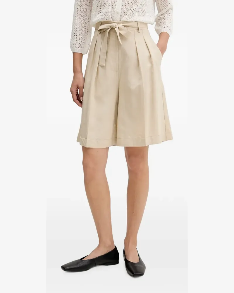 VICOLO Bundfaltenshorts mit Gürtel - Nude Nude