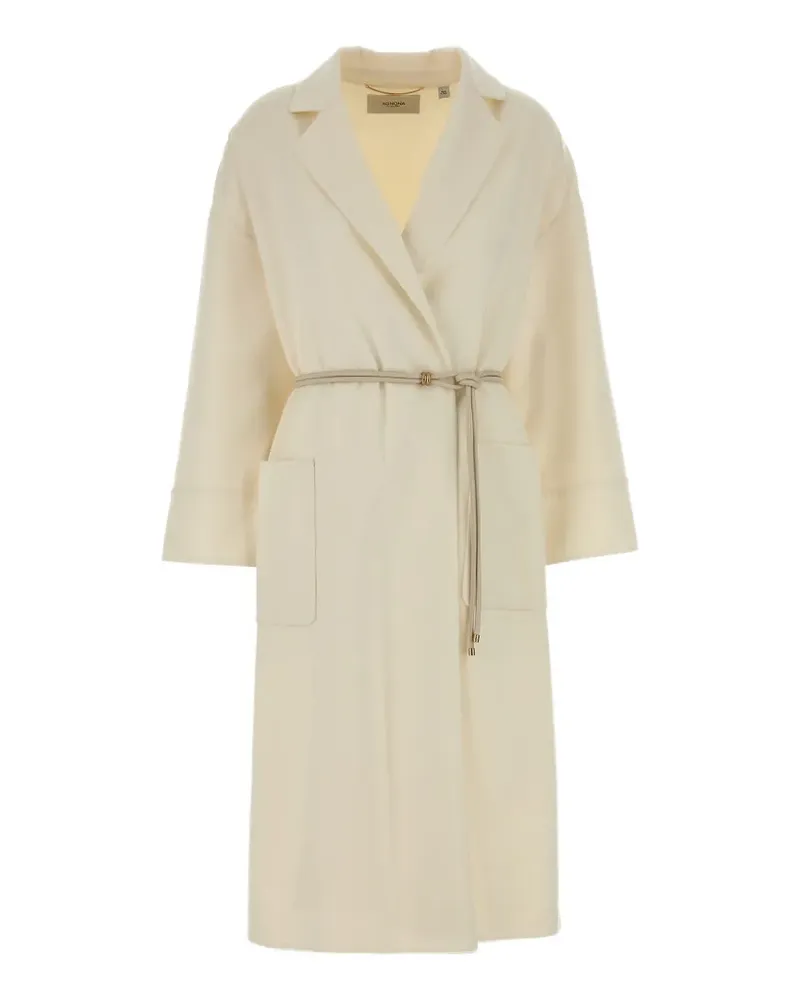 AGNONA double-breasted belted coat - Nude Nude