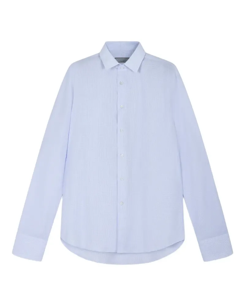 Canali Klassisches Hemd - Blau Blau