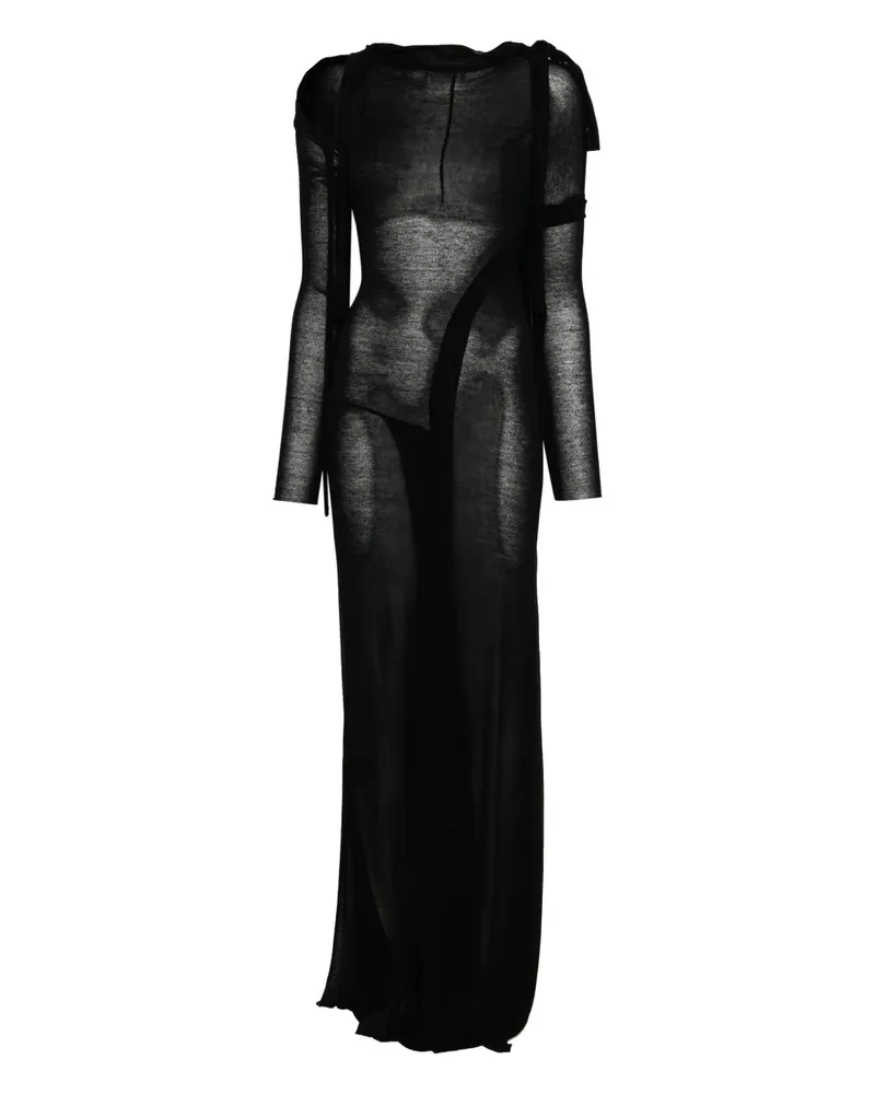 OTTOLINGER Maxikleid im Deconstructed-Look - Schwarz Schwarz