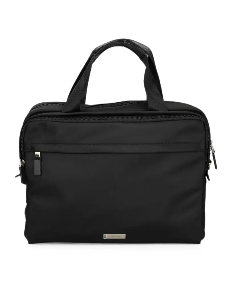 Calvin Klein Laptoptasche mit Logo-Schild - Schwarz Schwarz
