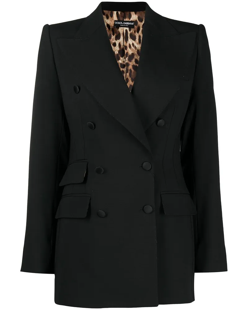 Dolce & Gabbana Doppelreihiges Sakko - Schwarz Schwarz