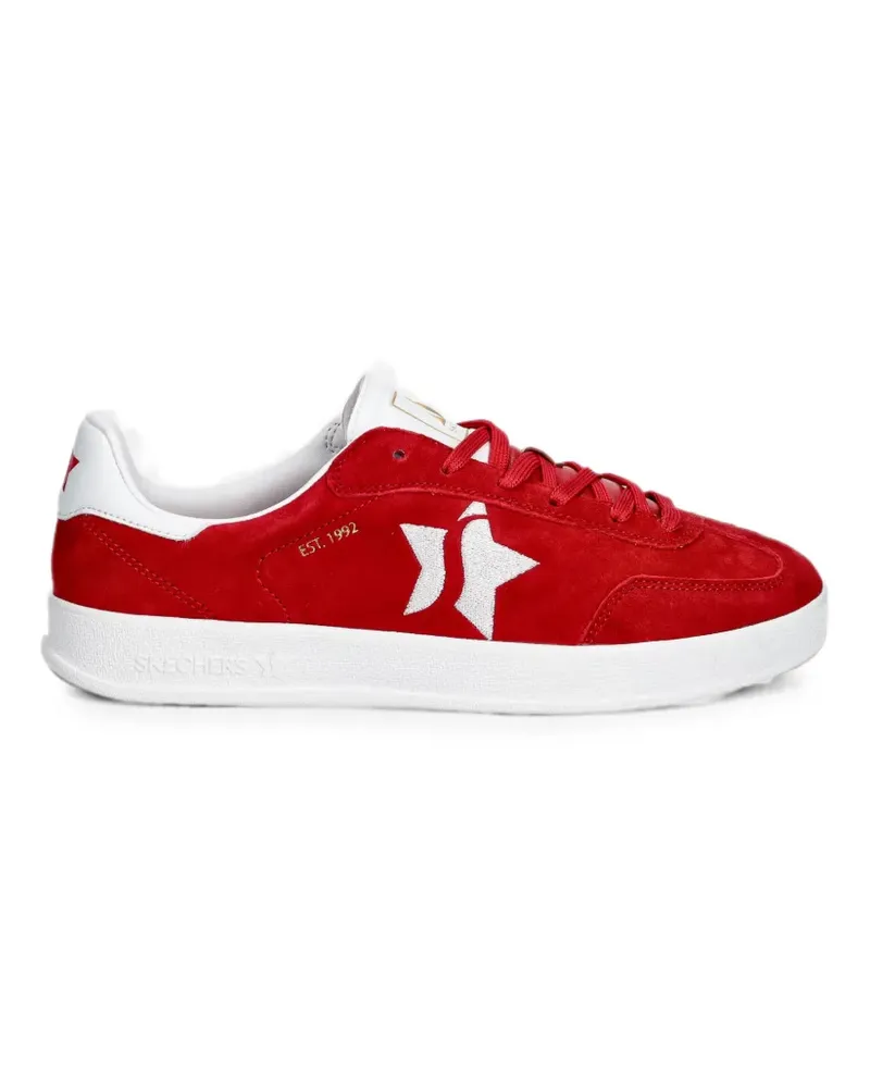 Skechers Academy Court Charm star-patch lace-up sneakers - Rot Rot
