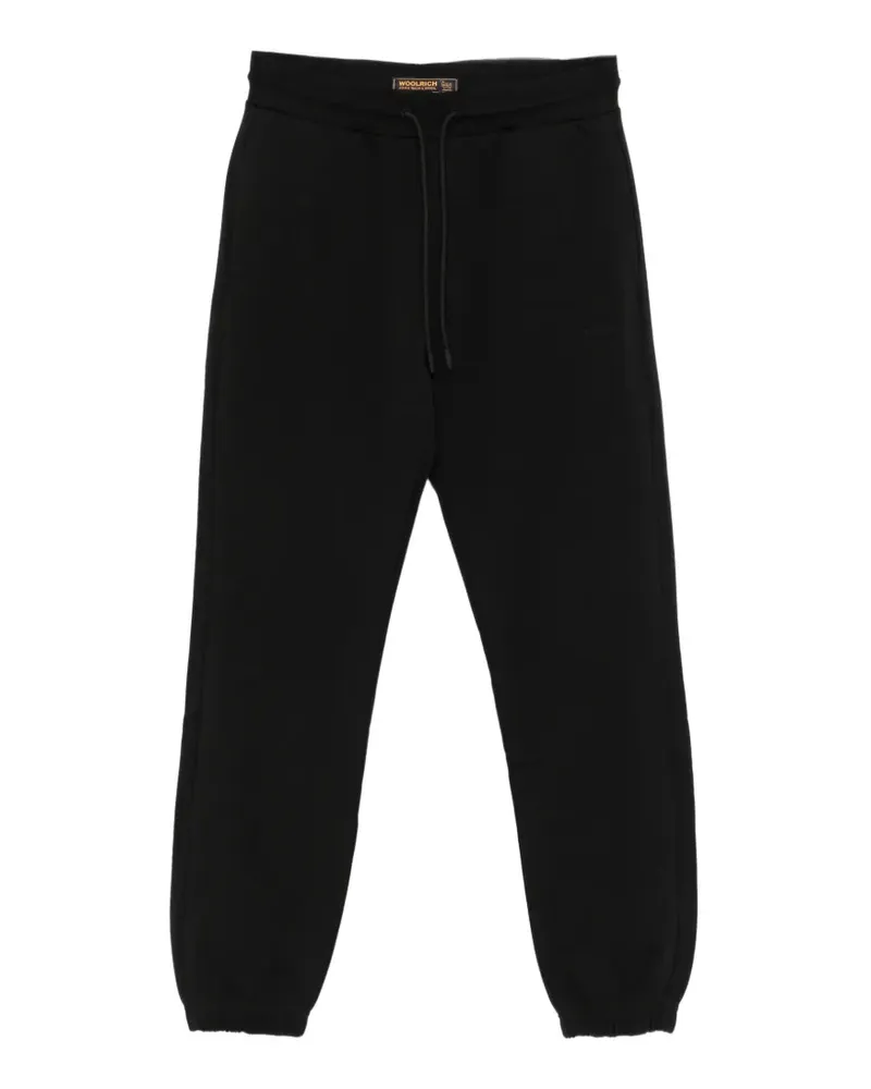 Woolrich logo-print drawstring track pants - Schwarz Schwarz