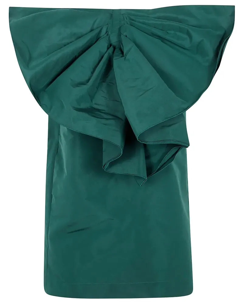 N° 21 Kleid mit Oversized-Schleife - Grün Grün
