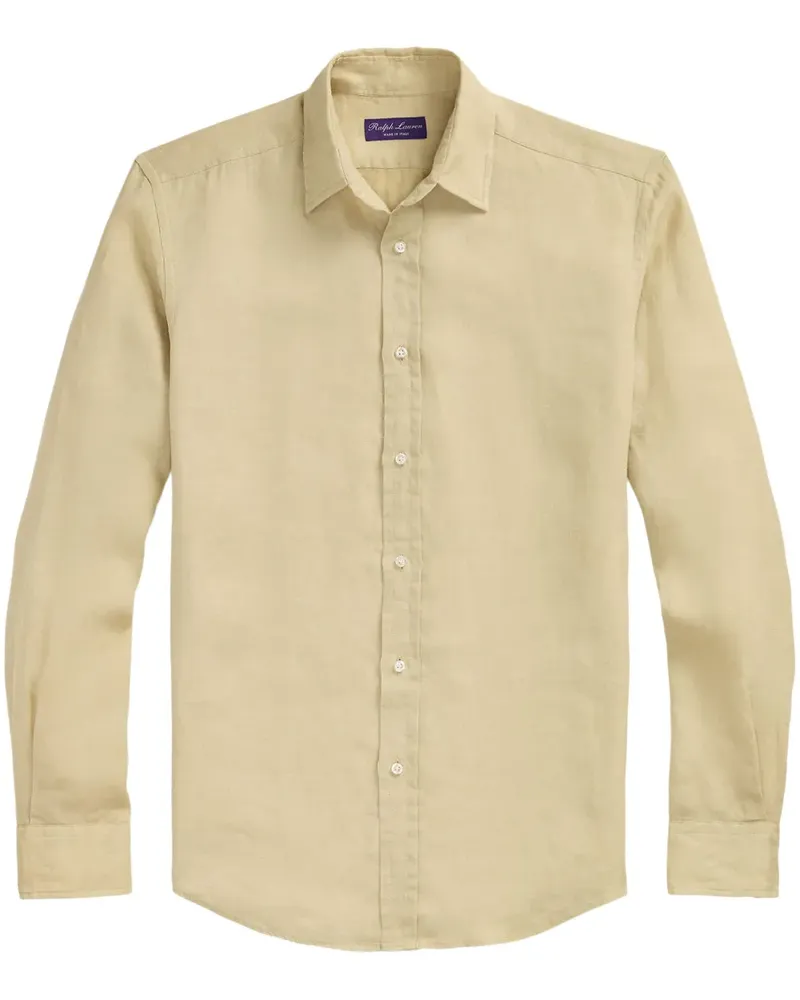 Ralph Lauren Hemd aus Leinen - Nude Nude