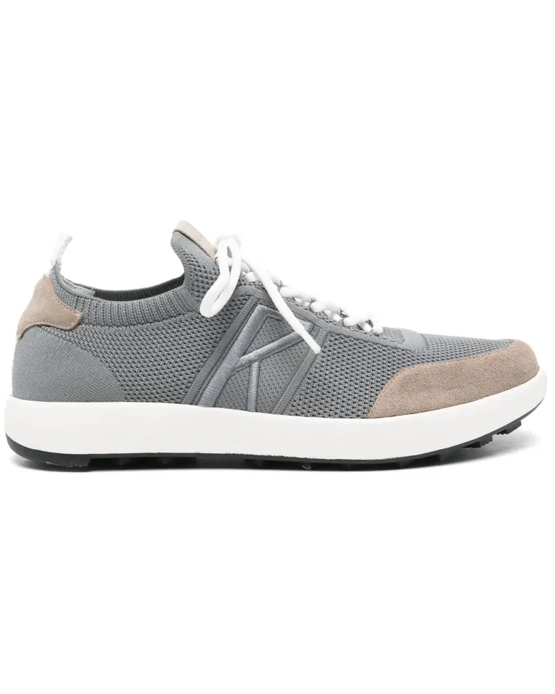 Kiton Sneakers mit Logo-Stickerei - Grau Grau