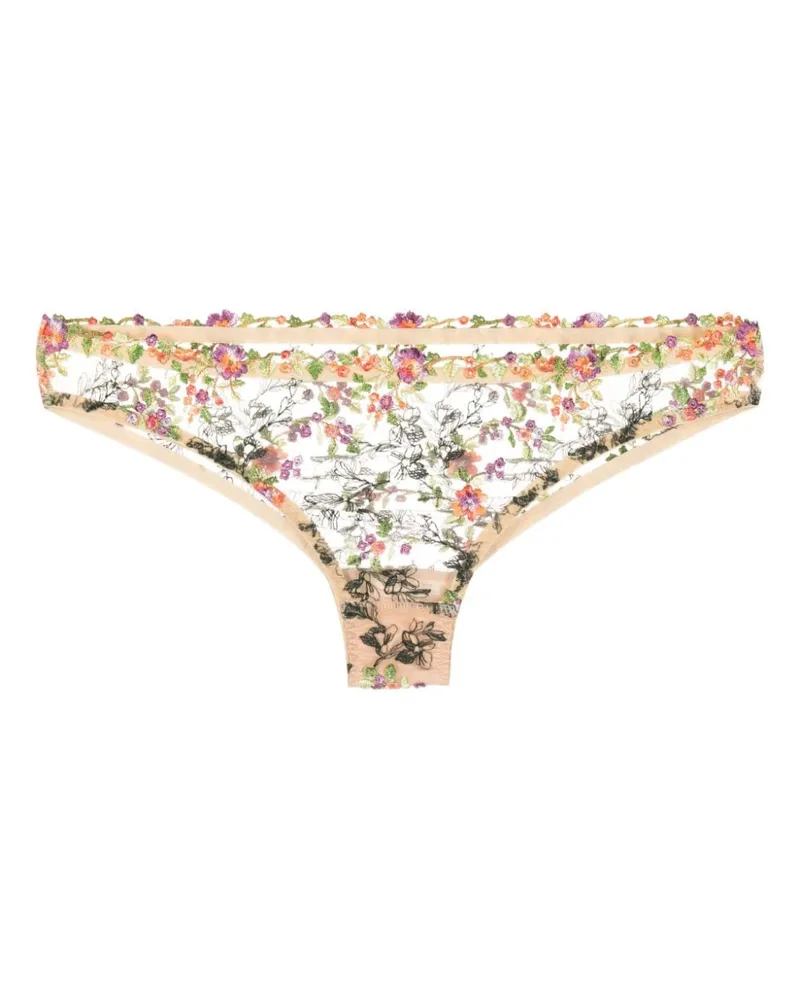 Gilda & Pearl Fiori Slip Braun