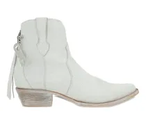 cracked cowboy boots - Weiß